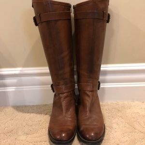 Enzo Angiolini camel brown leather boots